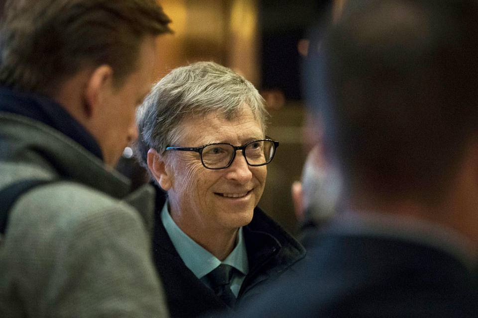 <p>Bill Gates. Tra gli uomini più ricchi del pianeta, con un patrimonio da 84,5 miliardi di dollari, Bill Gates è un appassionato di bridge. (Photo by Drew Angerer/Getty Images) </p>