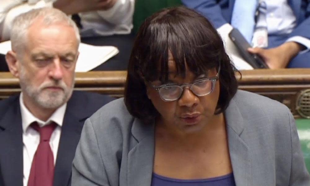 Labour’s Jeremy Corbyn and Diane Abbott