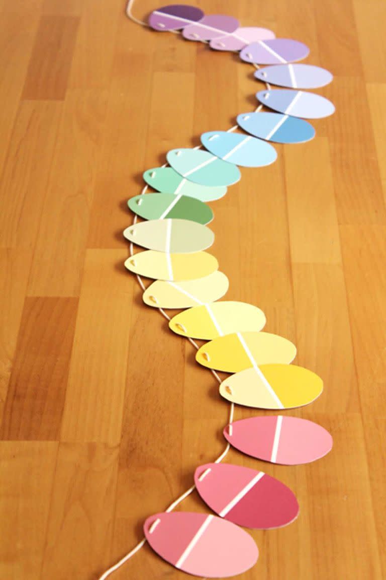 Paint Chip Easter Garland