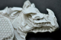 <p>Intricate paper cut outs in close up. (Photo: Patrick Cabral/Caters News </p>