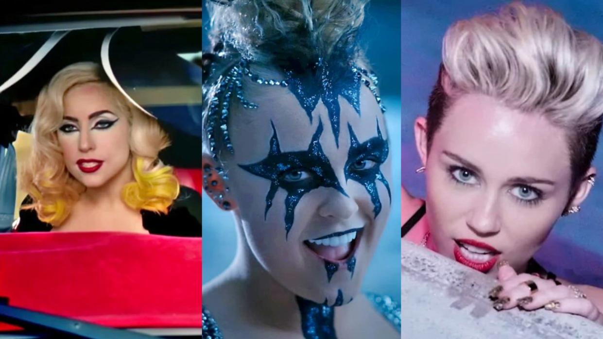 Lady Gaga in Telephone; JoJo Siwa in Karma; Miley Cyrus in We Can't Stop