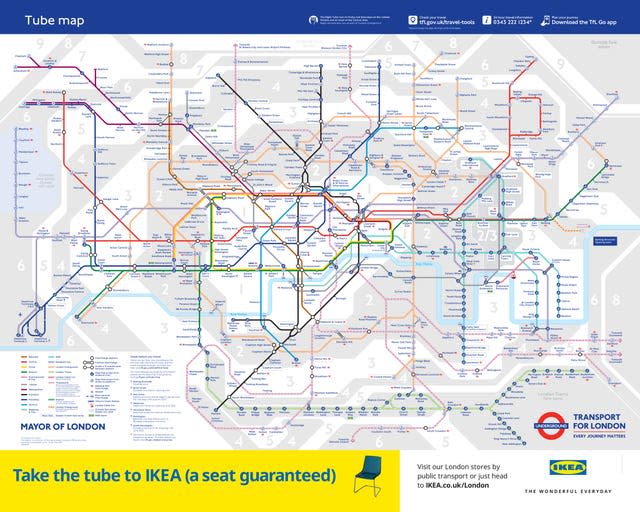 A Transport for London map