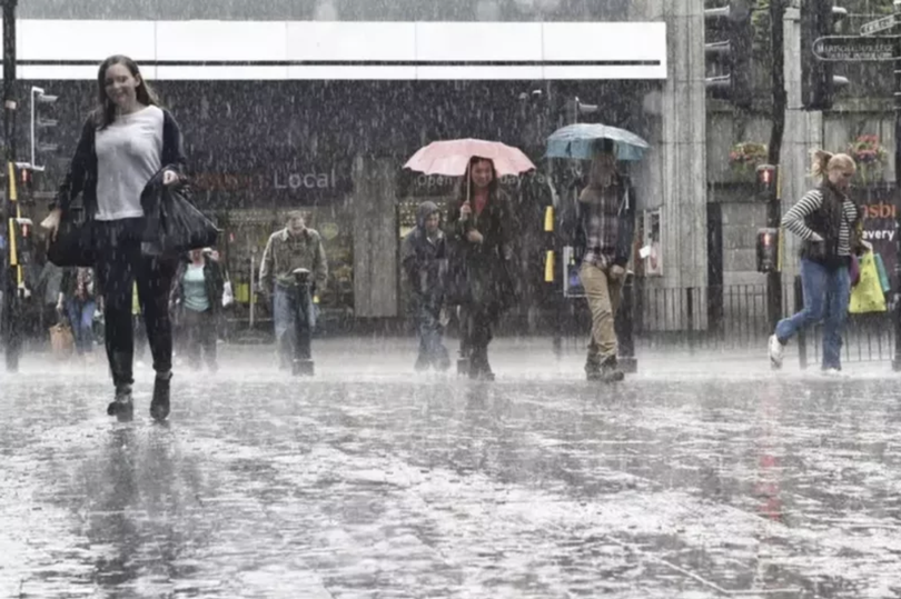 Heavy rain is set to hit the north-east