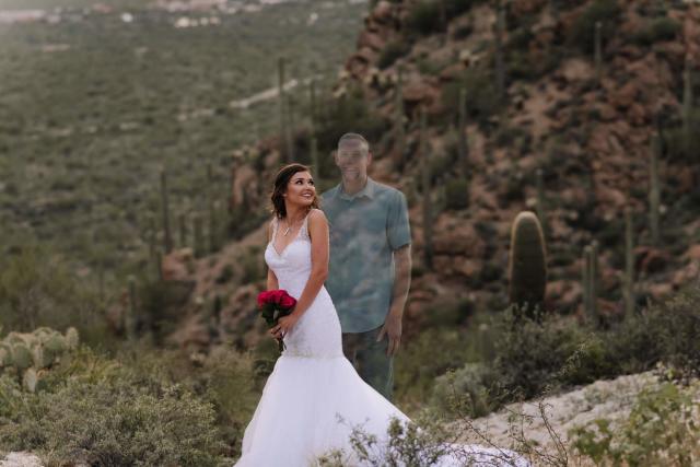 Bride takes wedding photos in memory of firefighter fiance killed in drunk  driving crash