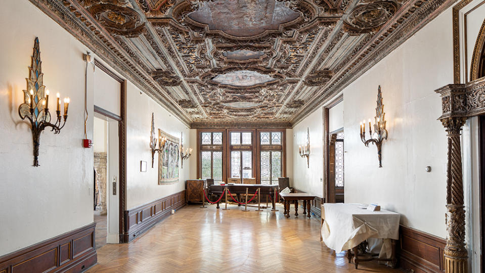 An ornate carved ceiling - Credit: Photo: George Gray for Edge Realty RI