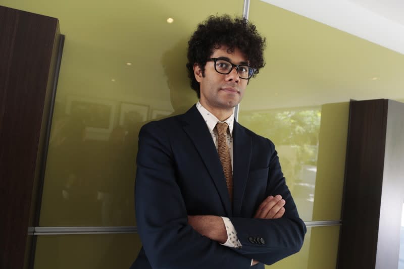 British actor-director Richard Ayoade poses in West Hollywood