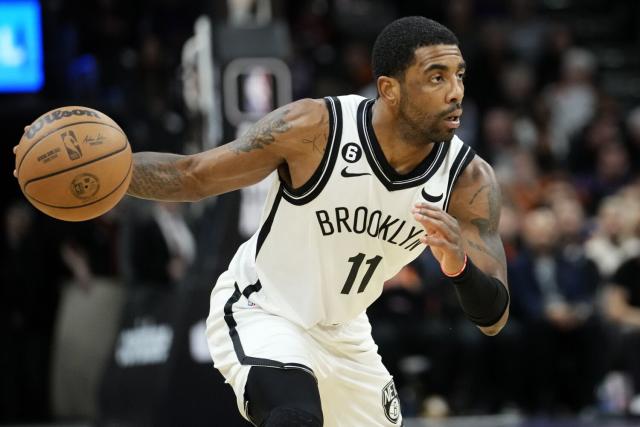 Brooklyn Nets guard Kyrie Irving drives to the basket during a game against the Phoenix Suns on Jan. 19.