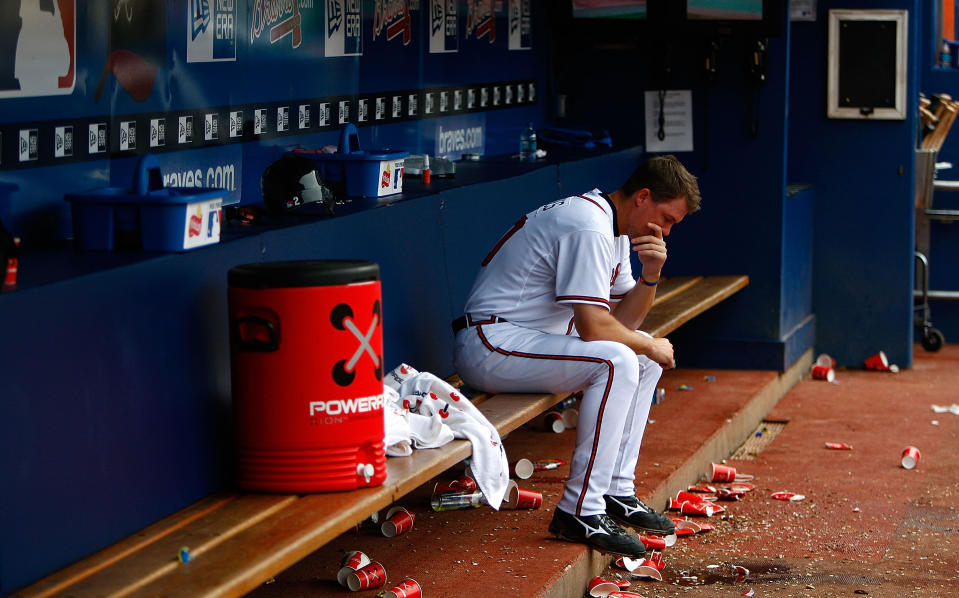 Chipper Jones had a lot of rough times in Atlanta in the 2000s.  (Kevin C. Cox/Getty Images)