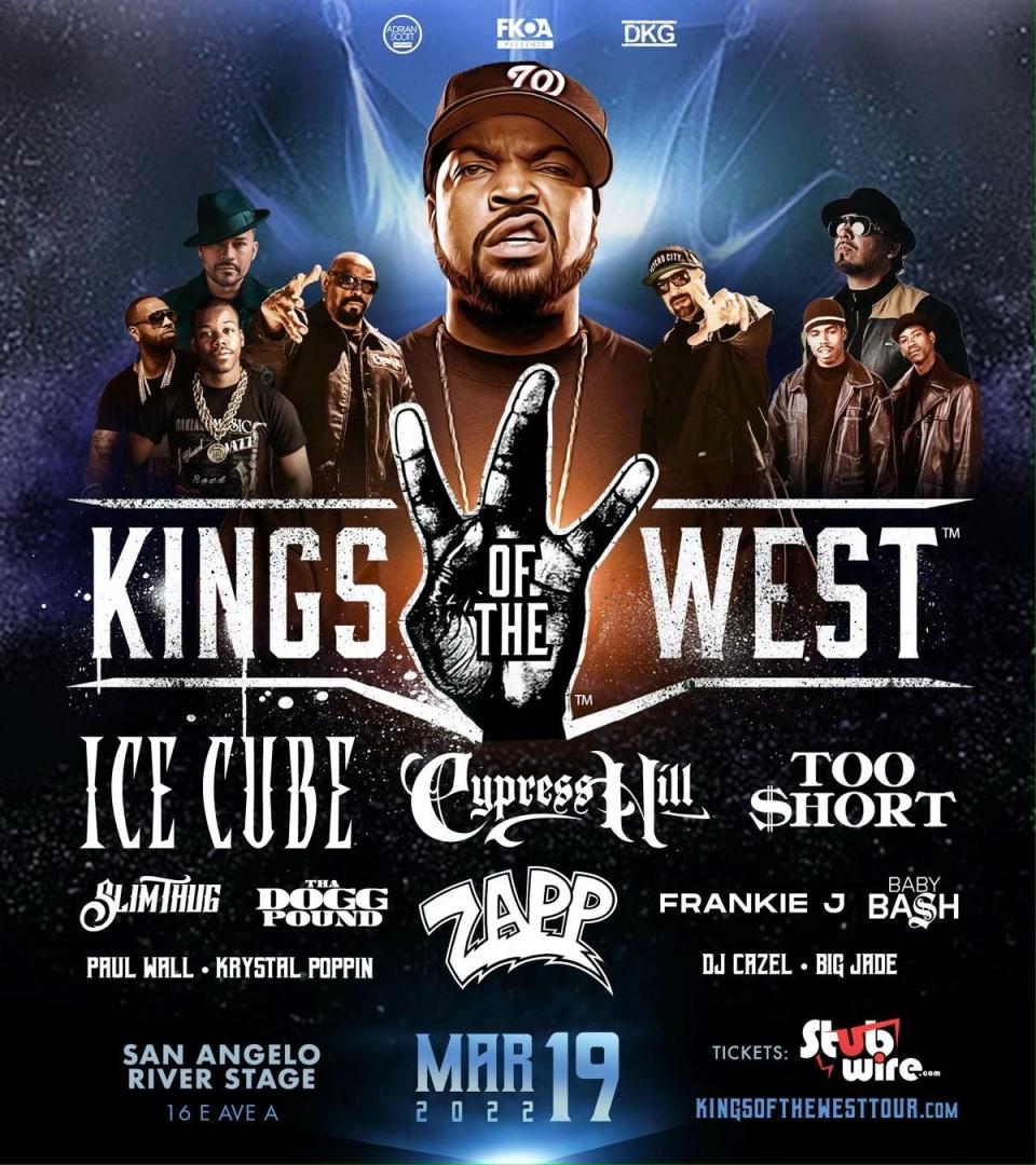 Ice Cube tells fans to 'pull up' to San Angelo on his official social