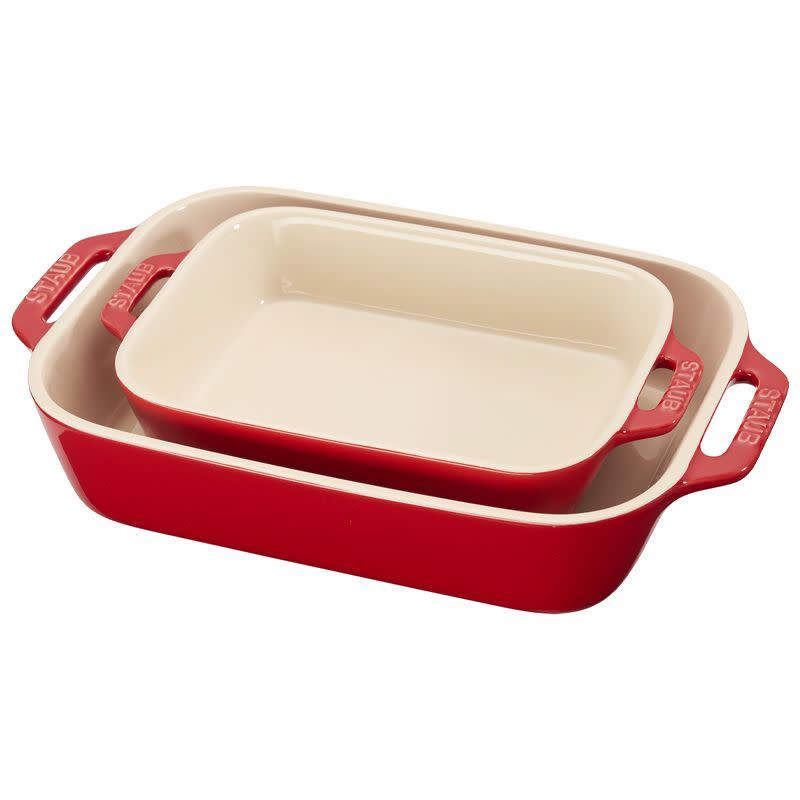 Ceramic 2-pc Baking Dish Set - Cherry