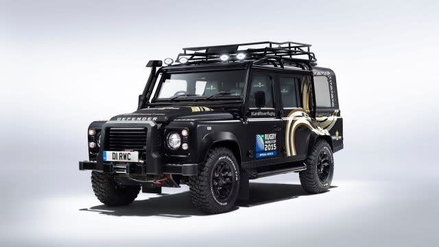 Land Rover's unique Defender to carry Rugby World Cup Trophy