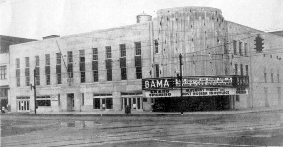 Grand opening of the Bama Theatre in 1938  Online archive