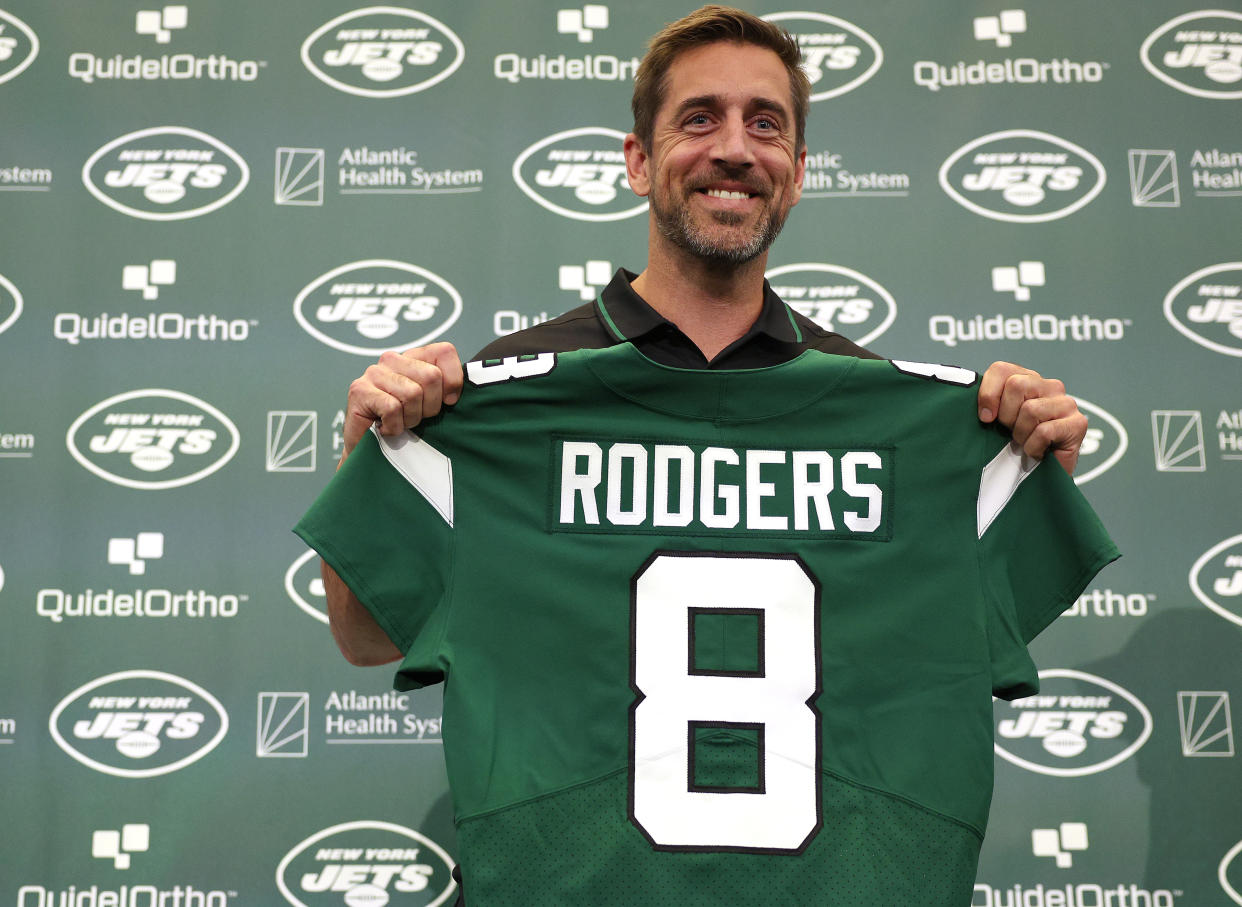 Aaron Rodgers. (Elsa/Getty Images)