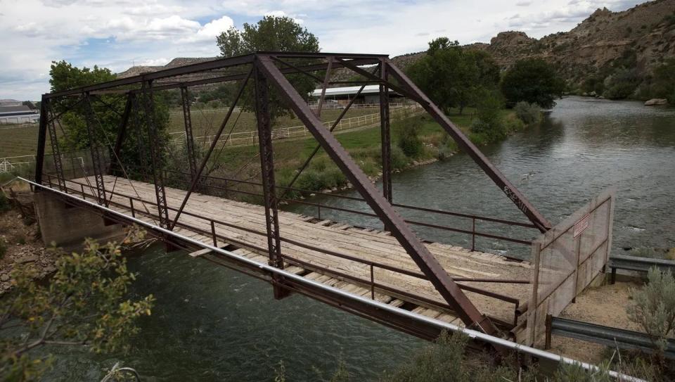 The decrepit pedestrian bridge across the Animas River in Cedar Hill  could be rehabilitated soon if the San Juan County Commission awards a construction contract for the project during its Feb. 21 meeting.