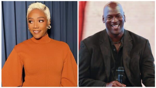 Tiffany Haddish debunked rumors that she danced for Michael Jordan at an Usher concert.