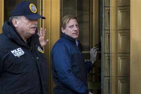 Dana Giacchetto arrives at the Manhattan Federal Courthouse in New York February 20, 2014. REUTERS/Brendan McDermid