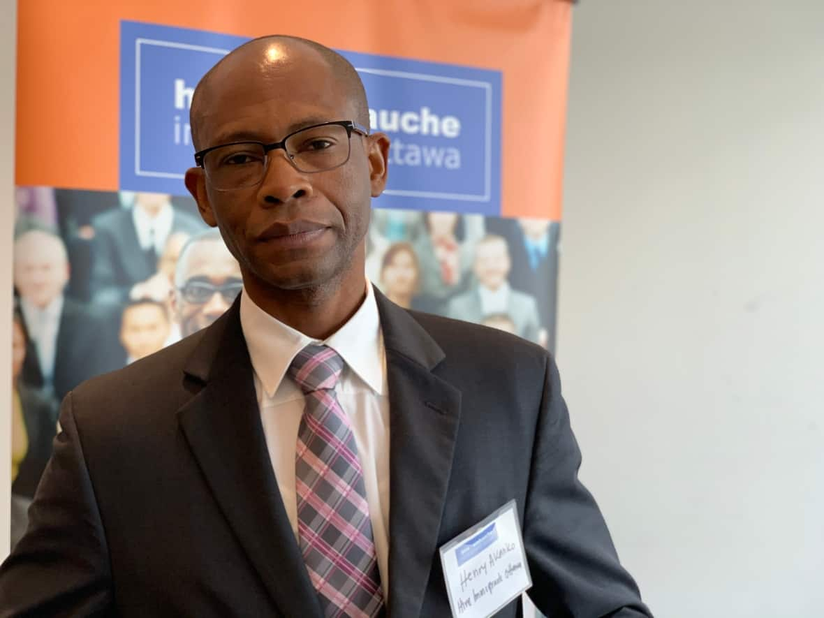 Henry Akanko, director of Hire Immigrants Ottawa, says Ontario's labour force often 'loses the opportunity' to tap into the skills newcomers can provide. A proposed piece of legislation is hoping to fix that.  (Joseph Tunney/CBC - image credit)