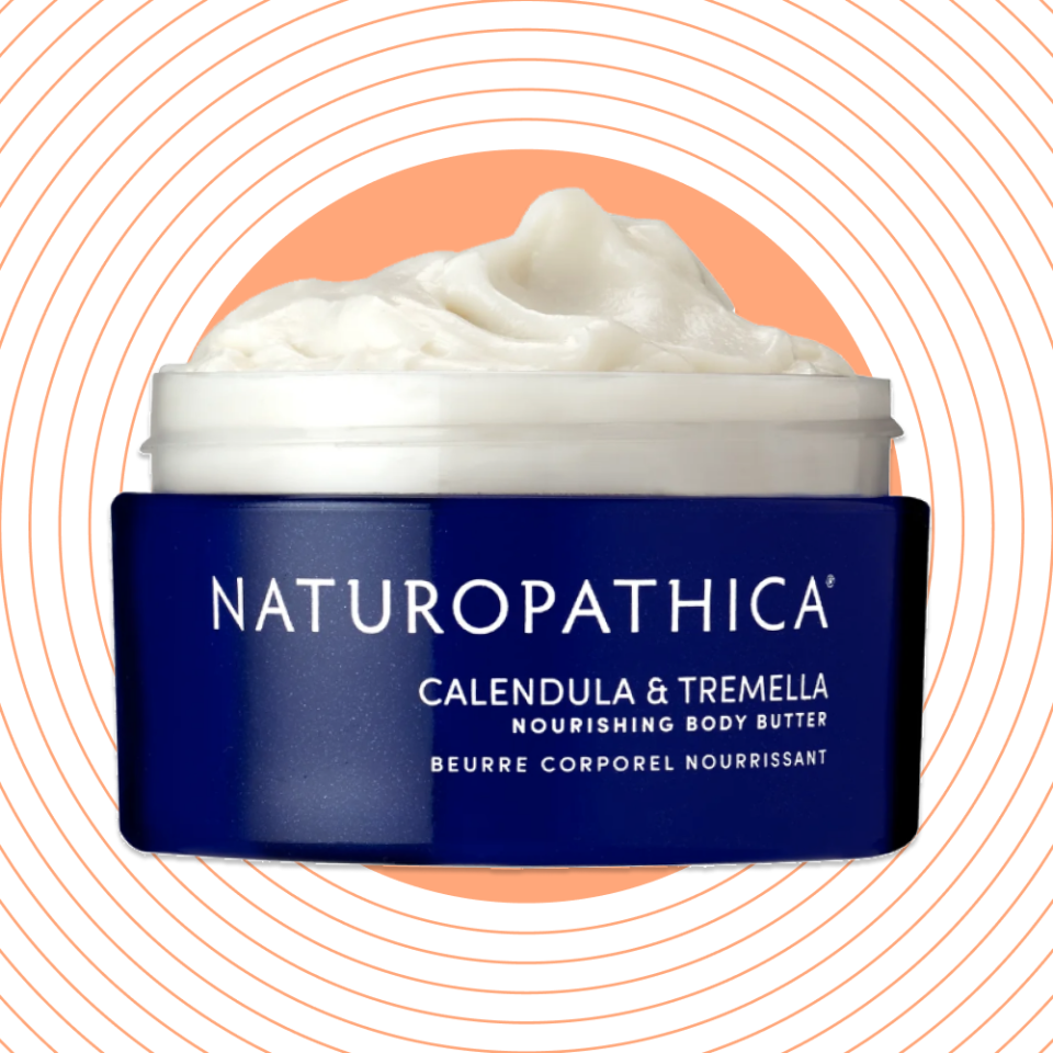 <p><a href="https://go.redirectingat.com?id=74968X1596630&url=https%3A%2F%2Fwww.naturopathica.com%2Fproducts%2Fcalendula-tremella-nourishing-body-butter&sref=https%3A%2F%2F" rel="nofollow noopener" target="_blank" data-ylk="slk:Shop Now;elm:context_link;itc:0;sec:content-canvas" class="link ">Shop Now</a></p><p>Calendula & Tremella Nourishing Body Butter</p><p>naturopathica.com</p><p>$48.00</p><span class="copyright">Hearst Owned</span>