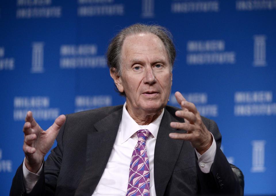 David Bonderman, Founding Partner, TPG, takes part in Private Equity: Rebalancing Risk session during the 2014 Milken Institute Global Conference in Beverly Hills, California April 29, 2014. REUTERS/Kevork Djansezian