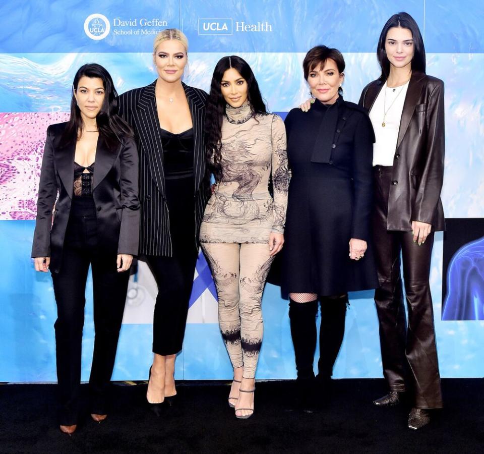 Kourtney Kardashian, Khloé Kardashian, Kim Kardashian West, Kris Jenner and Kendall Jenner | Stefanie Keenan/Getty