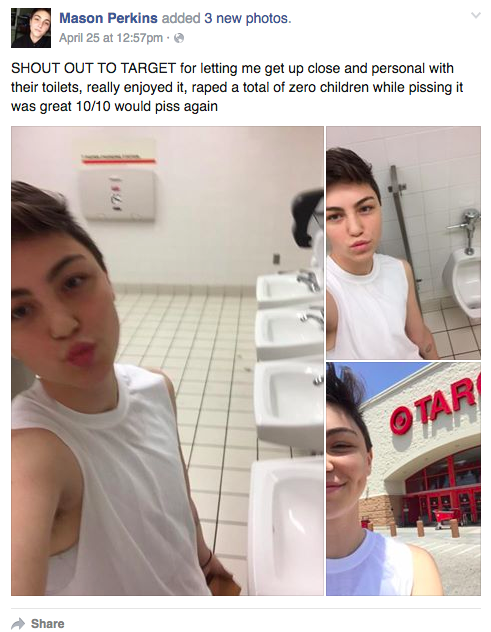 This Trans Teen's Selfie in a Target Bathroom Is Going Viral for the Best Reason