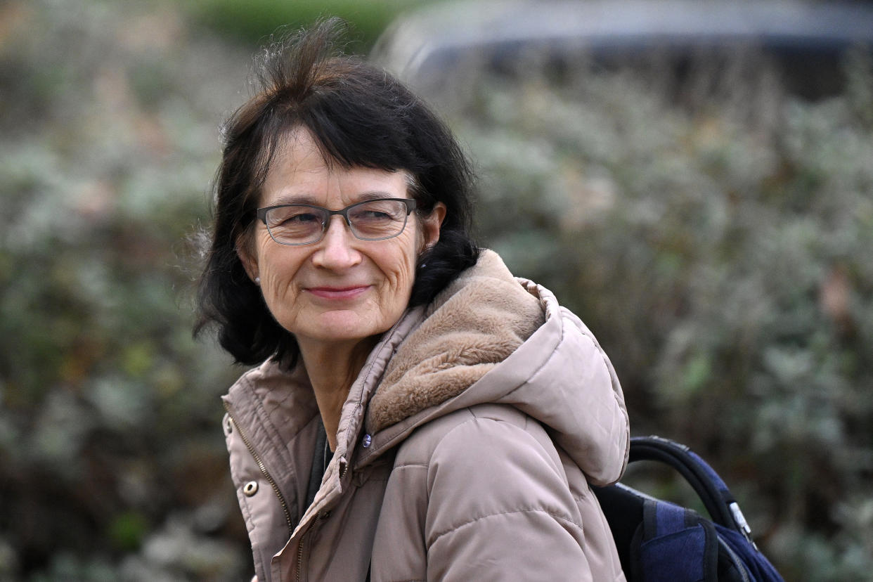 UK Health Security Agency CEO Jenny Harries arrives to give evidence to the UK Covid-19 Inquiry, in west London, on November 29, 2023. An enquiry probing the UK government's handling of the coronavirus pandemic chaired by retired senior judge Heather Hallett, focuses in the second phase on political governance and decision-making (Photo by JUSTIN TALLIS / AFP) (Photo by JUSTIN TALLIS/AFP via Getty Images)