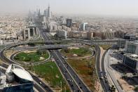 FILE PHOTO: General view of Riyadh city, after the Saudi government eased a curfew, following the outbreak of the coronavirus disease (COVID-19), in Riyadh