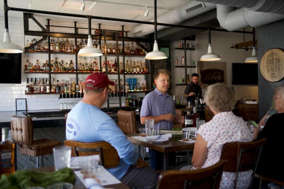 A stop at Hometown Roots Cafe in Henderson for a food and bourbon pairing was an optional excursion for cruise passengers.