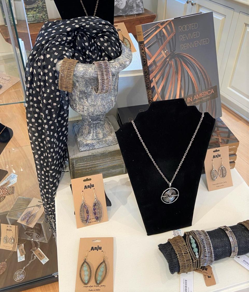 Jewelry available for gift-giving from the Cahoon Museum of American Art in Cotuit.