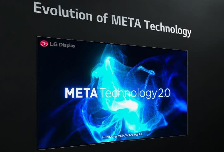 An OLED display featuring LG's META Technology 2.0.