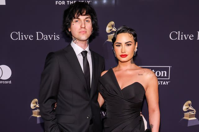 <p>Mark Von Holden/Variety via Getty </p> Jordan 'Jutes' Lutes and Demi Lovato