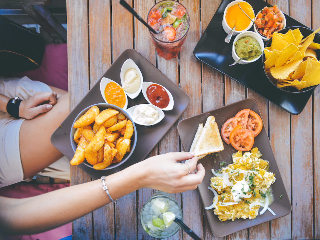 food salad restaurant person mexican