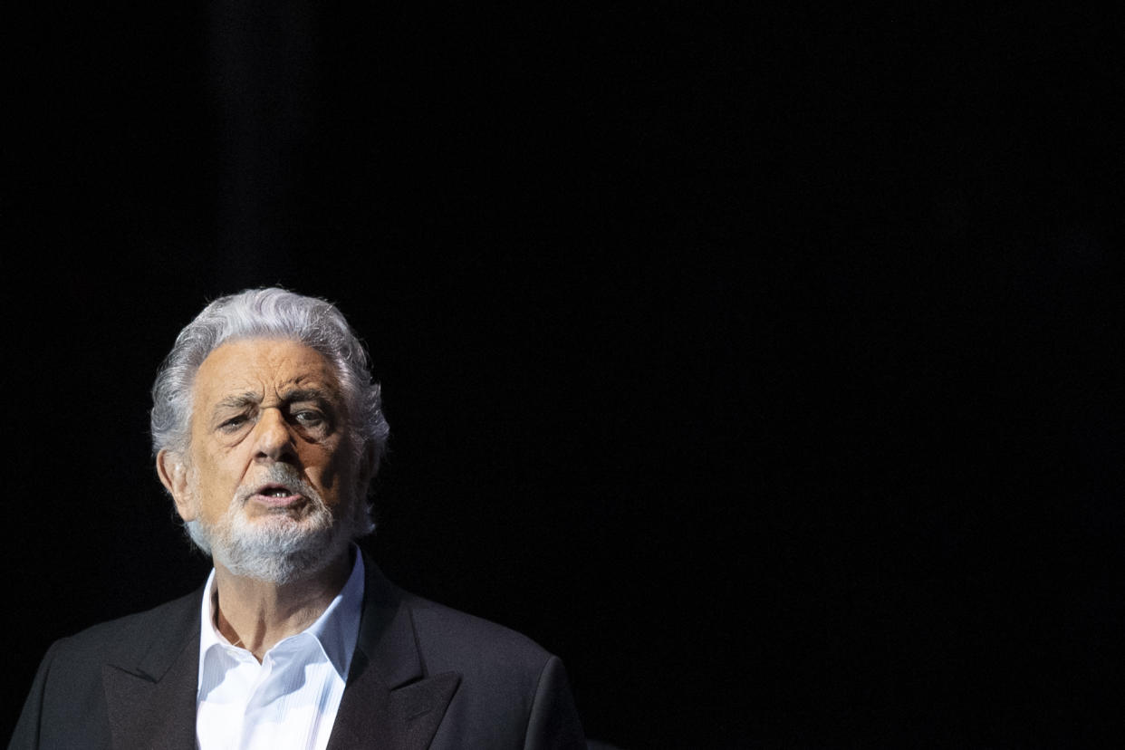 Placido Domingo durante concierto en el Festival de Starlite en Marbella, España, 2022. (Photo by JORGE GUERRERO / AFP) (Photo by JORGE GUERRERO/AFP via Getty Images)