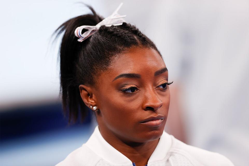 2) Simone Biles’s Cornrowed Ponytail