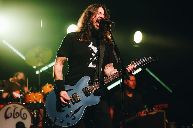 Dave Grohl of Foo Fighters performs onstage