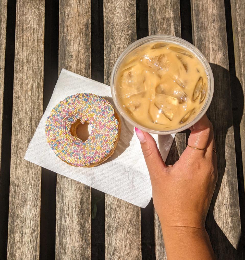 Tim Hortons - Latte and Donut