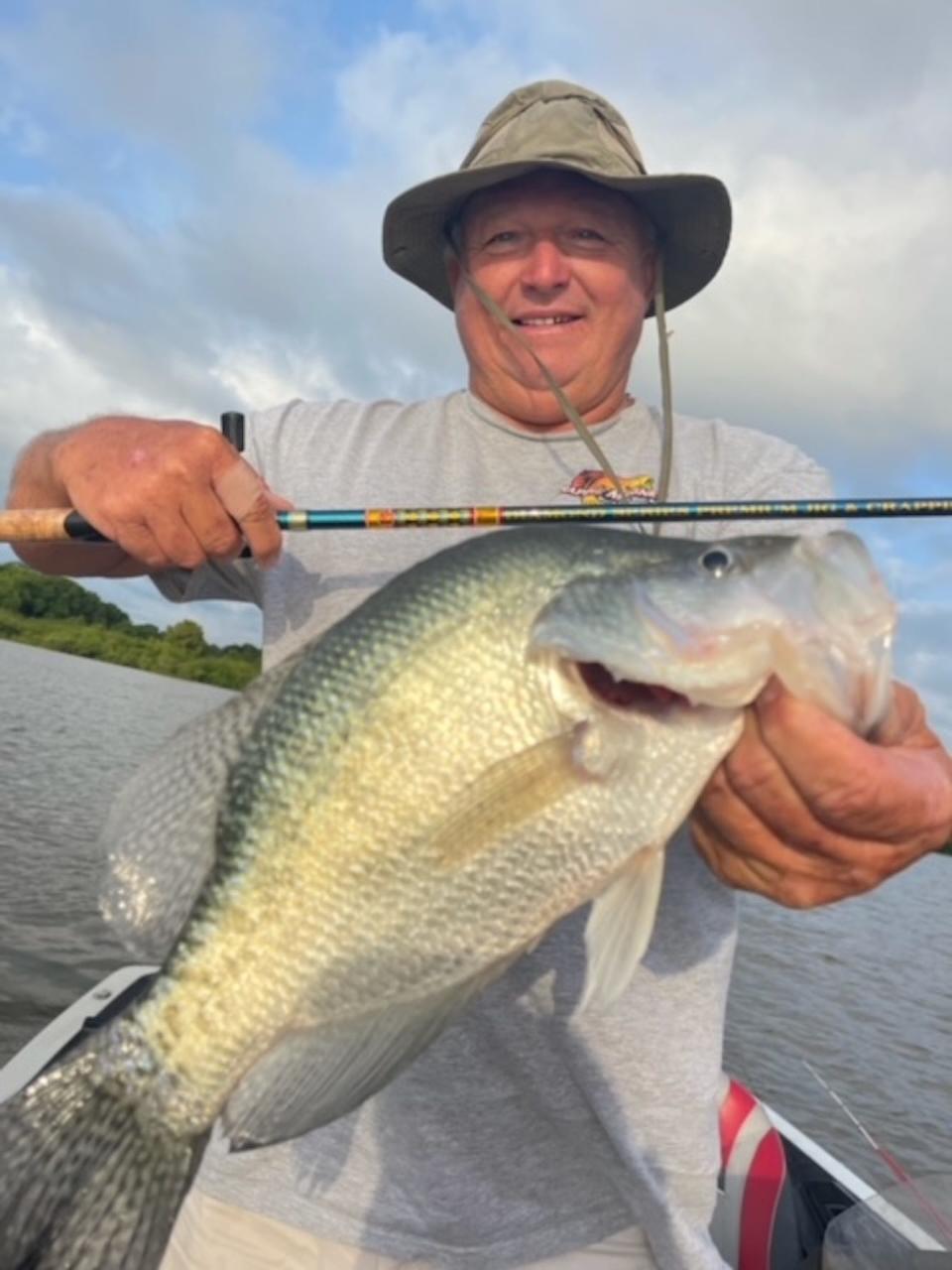 John Harrison of JH Guide Service holds a big Grenada Lake crappie.