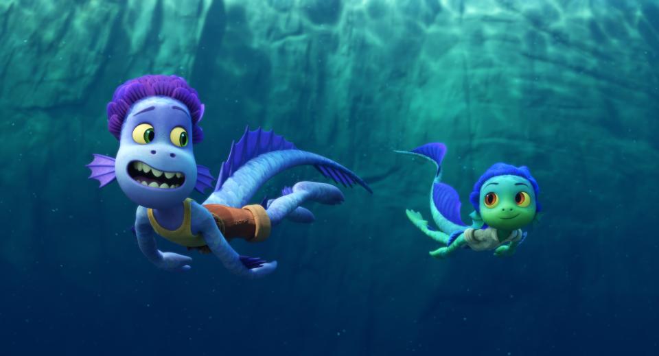 "Luca" sea monsters Alberto and Luca (voiced by Jack Dylan Grazer and Jacob Tremblay) are fascinated with all things human, and venture to an Italian seaside town.