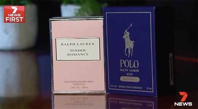 It's alleged Jones smashed some bottles of Ralph Lauren. Source: 7 News