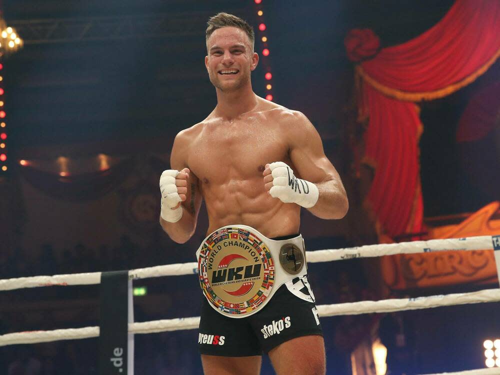 Sebastian Preuss ist nicht nur gelernter Maler, sondern auch Kickbox-Weltmeister (Bild: imago images/Stefan Bösl)