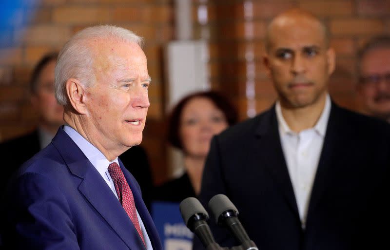 Democratic U.S. presidential candidate and former Vice President Joe Biden campaigns in Flint