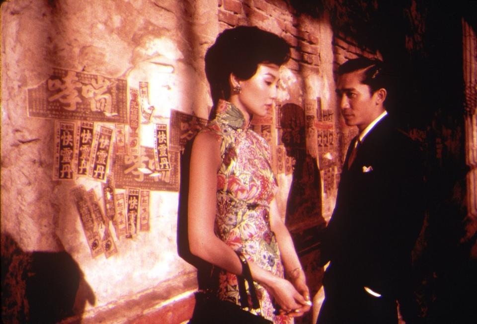 Maggie Cheung and Tony Leung Chiu-wai in the movie "In the Mood for Love."