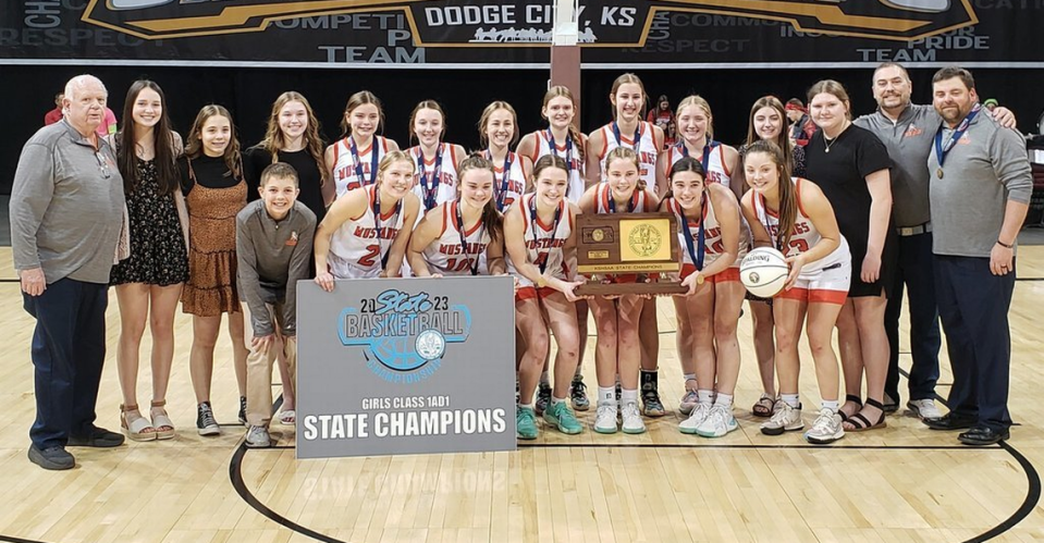 The Doniphan West girls basketball team won the Class 1A Division 1 state championship this season.