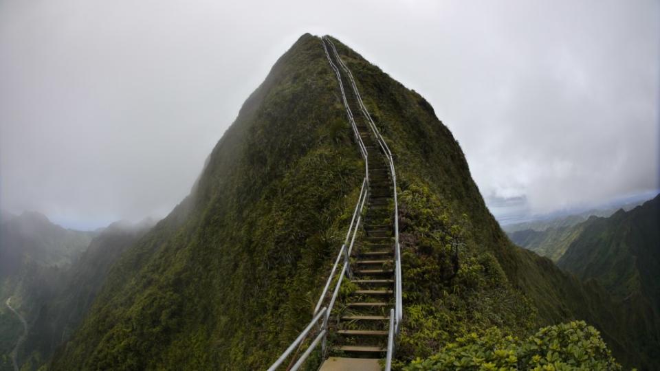 The legendary Haiku Staircase in Oahu, HI. Anastasia – stock.adobe.com