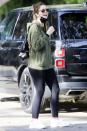 <p>Katherine Schwarzenegger has a laugh on Monday during her daily walk around her Los Angeles neighborhood.</p>