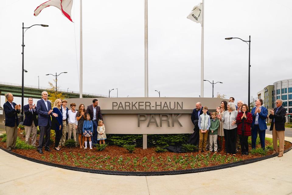 The City of Tuscaloosa renamed River District Park to honor the Parker and Haun families due to their overwhelming support of the Saban Center. The park is now known as Parker-Haun Park.