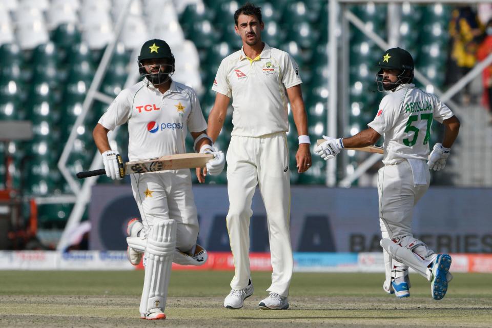 Mitchell Starc, pictured here in action for Australia during the third Test against Pakistan.