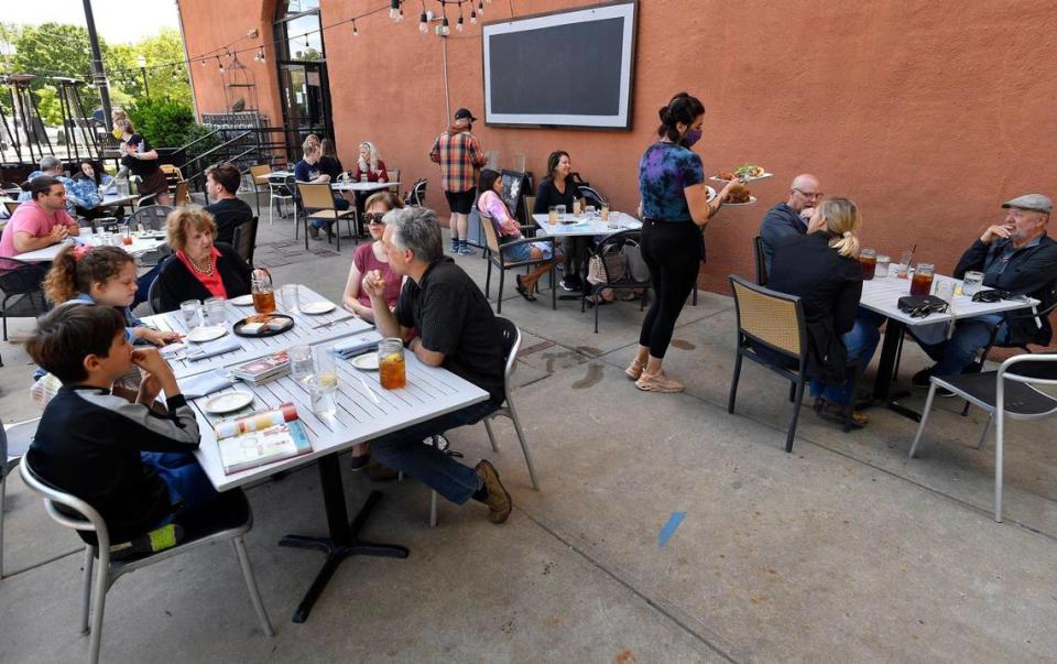 After more than a year of pandemic restrictions, customers were happy about not being required to wear masks Friday at The Farmhouse in the River Market. Kansas City Mayor Quinton Lucas announced the city was fully lifting its emergency order and will shift toward encouraging residents to become fully vaccinated.