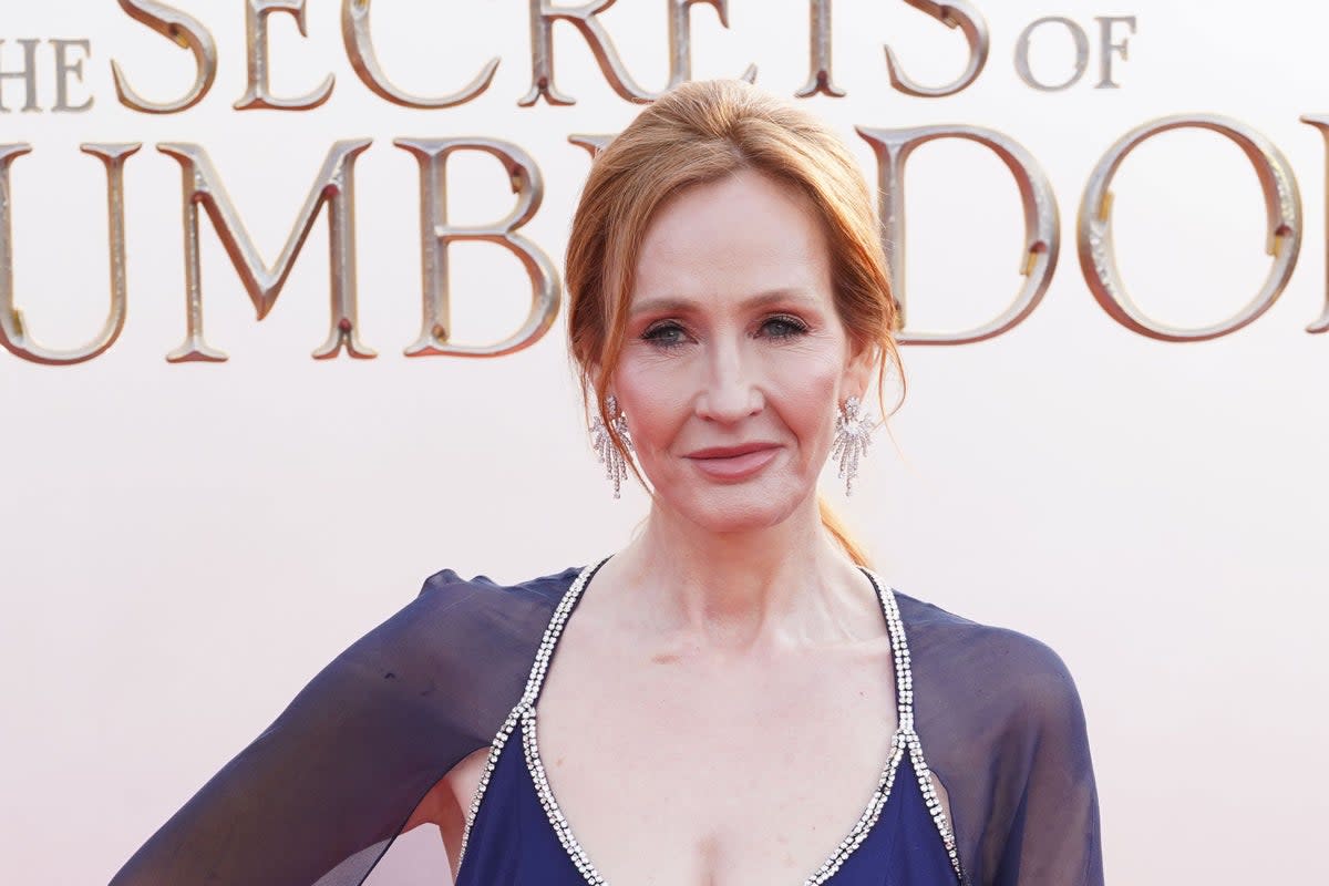 JK Rowling at the film premiere of  ‘Fantastic Beasts: The Secrets of Dumbledore’ (PA Archive)