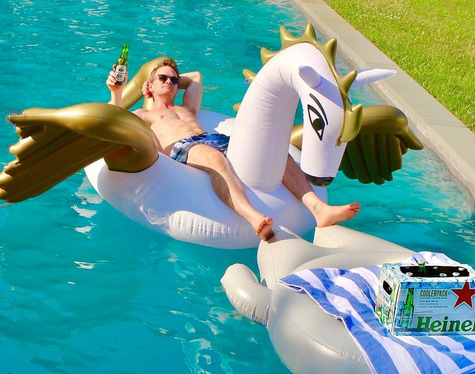 <p>The <em>A Series of Unfortunate Events </em>star worked in a plug for Heineken as he chilled on “Pegasus” in the Hamptons over the Fourh of July holiday. Stars are brilliant — they even get paid while they are reclining on pool floats drinking beer. (Photo: <a rel="nofollow noopener" href="https://www.instagram.com/p/BWI0snMhsZO/" target="_blank" data-ylk="slk:Neil Patrick Harris via Instagram;elm:context_link;itc:0;sec:content-canvas" class="link ">Neil Patrick Harris via Instagram</a>) </p>